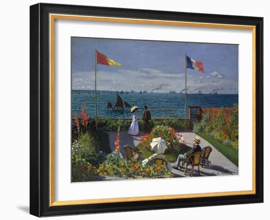 Garden at Sainte-Adresse, 1867-Claude Monet-Framed Giclee Print