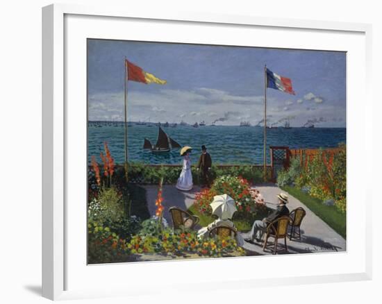 Garden at Sainte-Adresse, 1867-Claude Monet-Framed Giclee Print
