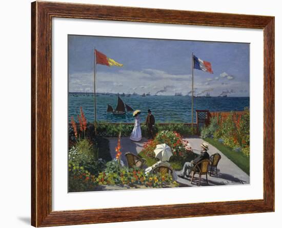 Garden at Sainte-Adresse, 1867-Claude Monet-Framed Giclee Print