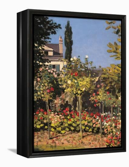 Garden at Sainte Adresse-Claude Monet-Framed Premier Image Canvas