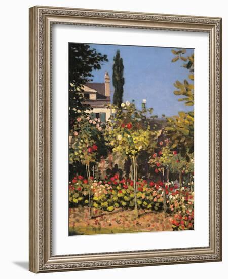 Garden at Sainte Adresse-Claude Monet-Framed Giclee Print