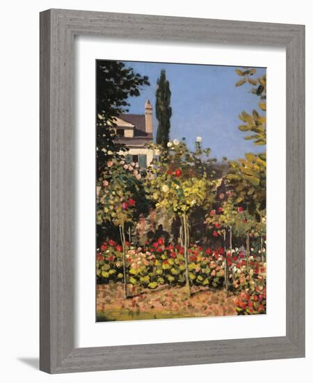 Garden at Sainte Adresse-Claude Monet-Framed Giclee Print