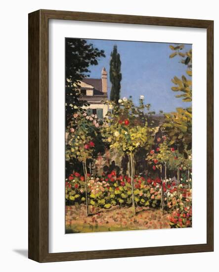 Garden at Sainte Adresse-Claude Monet-Framed Giclee Print