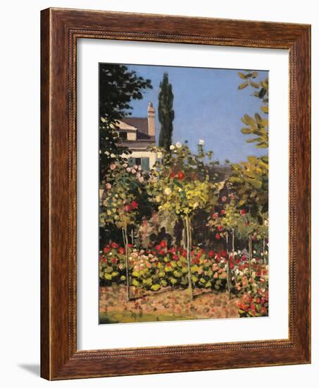 Garden at Sainte Adresse-Claude Monet-Framed Giclee Print