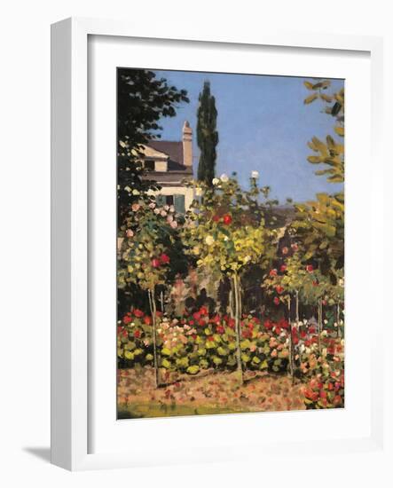 Garden at Sainte Adresse-Claude Monet-Framed Giclee Print
