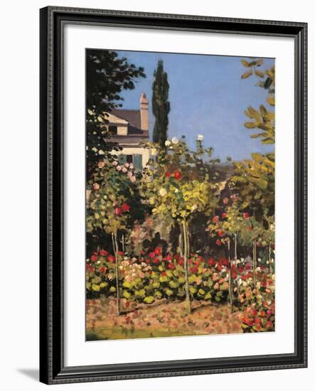 Garden at Sainte Adresse-Claude Monet-Framed Giclee Print