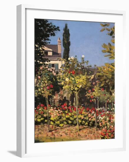 Garden at Sainte Adresse-Claude Monet-Framed Giclee Print