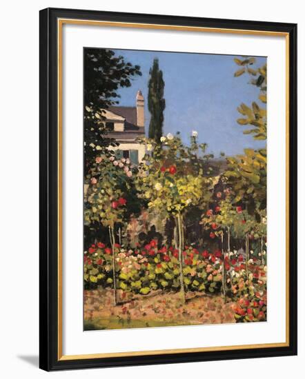 Garden at Sainte Adresse-Claude Monet-Framed Giclee Print