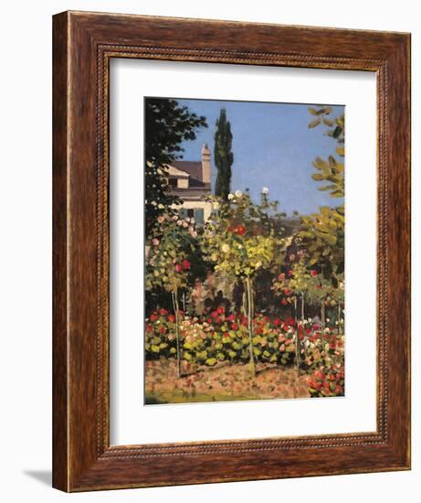 Garden at Sainte Adresse-Claude Monet-Framed Art Print