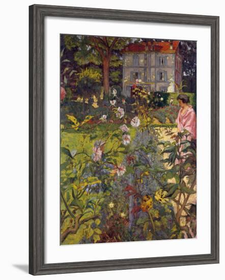 Garden at Vaucresson, 1920-Edouard Vuillard-Framed Giclee Print