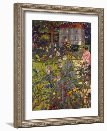 Garden at Vaucresson, 1920-Edouard Vuillard-Framed Giclee Print