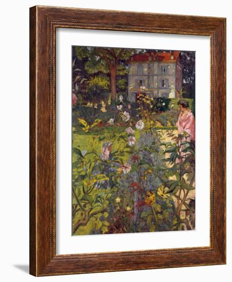 Garden at Vaucresson, 1920-Edouard Vuillard-Framed Giclee Print