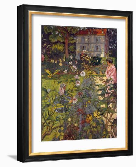 Garden at Vaucresson, 1920-Edouard Vuillard-Framed Giclee Print