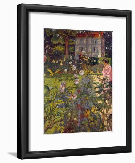 Garden at Vaucresson, 1920-Edouard Vuillard-Framed Giclee Print