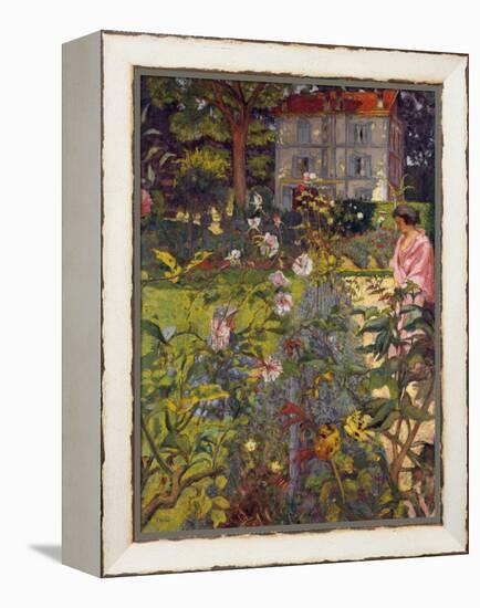 Garden at Vaucresson, 1920-Edouard Vuillard-Framed Premier Image Canvas