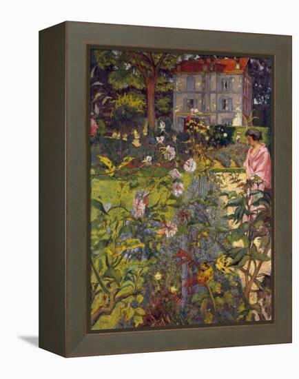 Garden at Vaucresson, 1920-Edouard Vuillard-Framed Premier Image Canvas