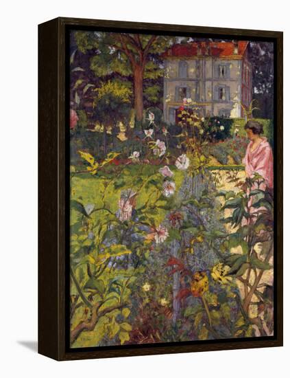 Garden at Vaucresson, 1920-Edouard Vuillard-Framed Premier Image Canvas