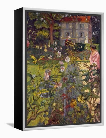 Garden at Vaucresson, 1920-Edouard Vuillard-Framed Premier Image Canvas