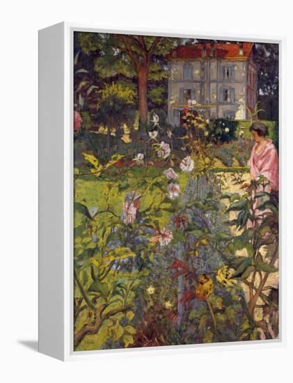 Garden at Vaucresson, 1920-Edouard Vuillard-Framed Premier Image Canvas