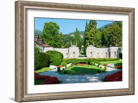 Garden at Villa D'Este Hotel, Cernobbio, Lake Como, Lombardy, Italy-null-Framed Photographic Print