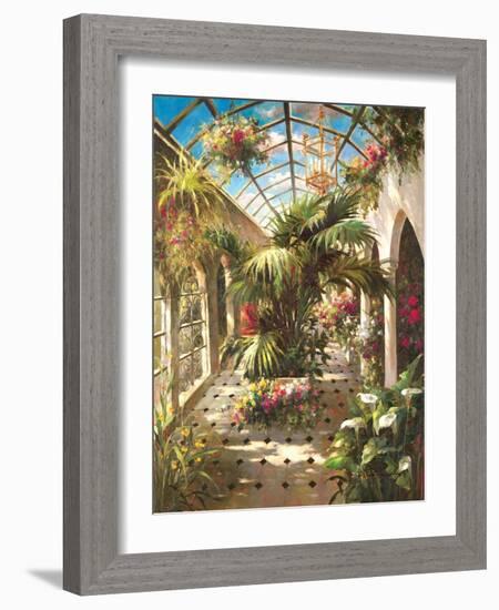 Garden Atrium ll-Vera Oxley-Framed Art Print