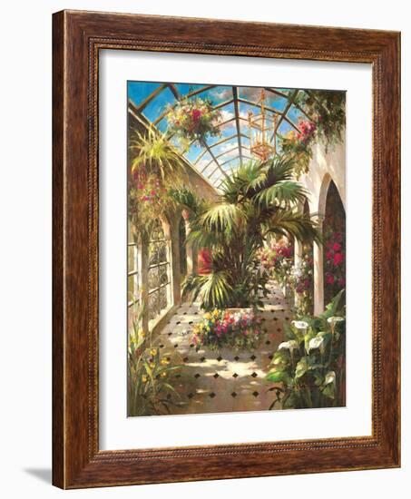 Garden Atrium ll-Vera Oxley-Framed Art Print