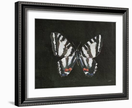 Garden Beauties II Black-Julia Purinton-Framed Art Print