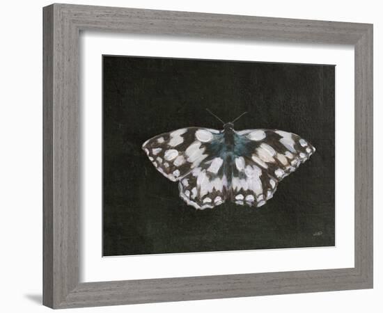 Garden Beauties IV Black-Julia Purinton-Framed Art Print