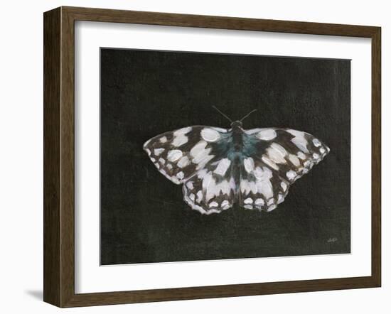 Garden Beauties IV Black-Julia Purinton-Framed Art Print