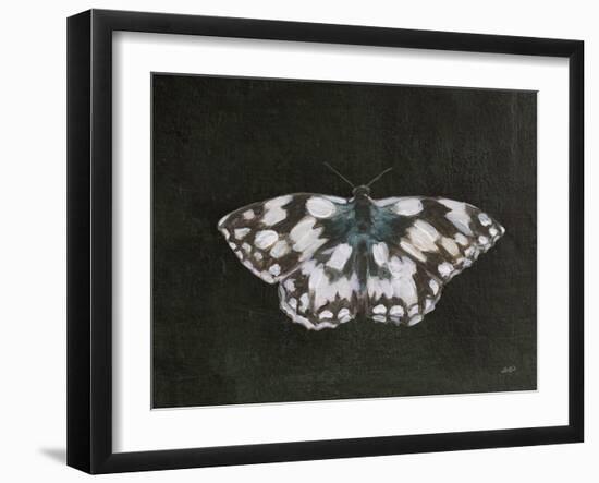 Garden Beauties IV Black-Julia Purinton-Framed Art Print