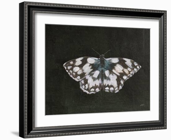 Garden Beauties IV Black-Julia Purinton-Framed Art Print