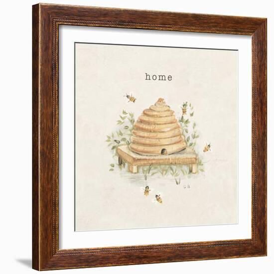 Garden Bees-Cheri Blum-Framed Art Print