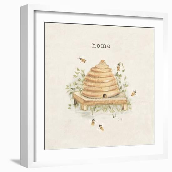 Garden Bees-Cheri Blum-Framed Art Print