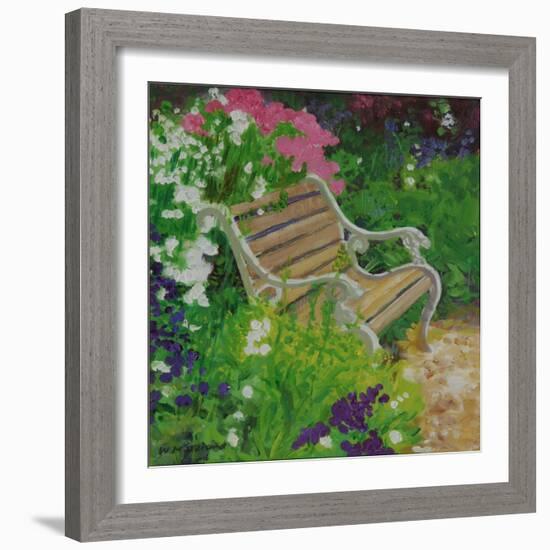 Garden Bench, 2007/8-William Ireland-Framed Giclee Print