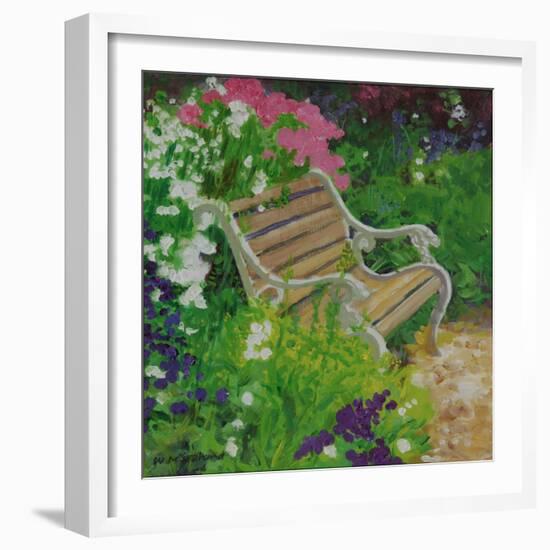 Garden Bench, 2007/8-William Ireland-Framed Giclee Print