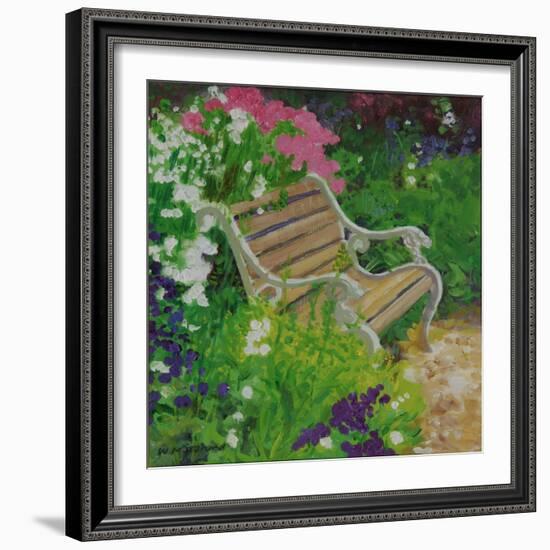 Garden Bench, 2007/8-William Ireland-Framed Giclee Print