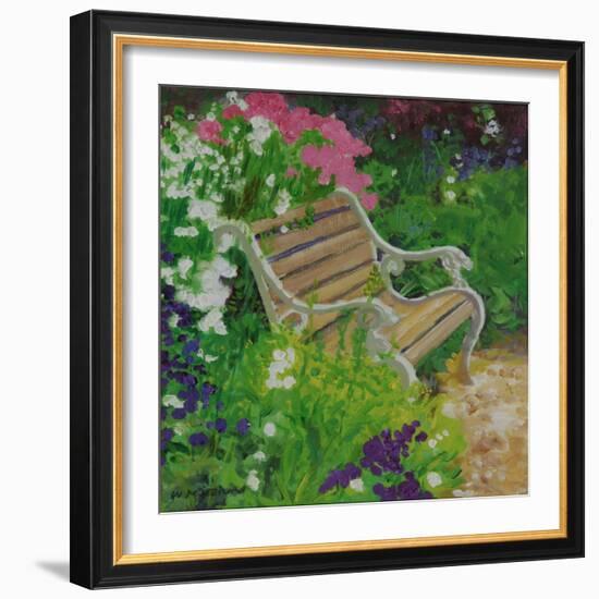 Garden Bench, 2007/8-William Ireland-Framed Giclee Print