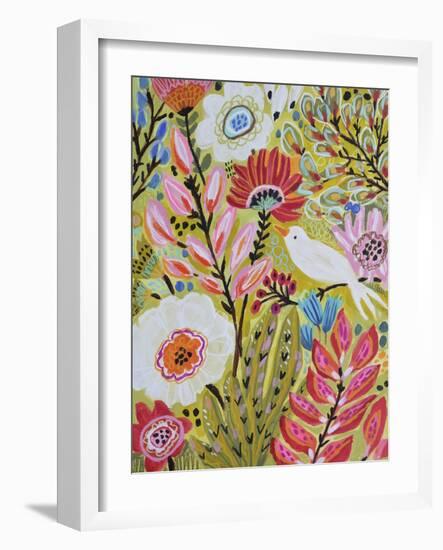 Garden Birds II-Karen Fields-Framed Art Print