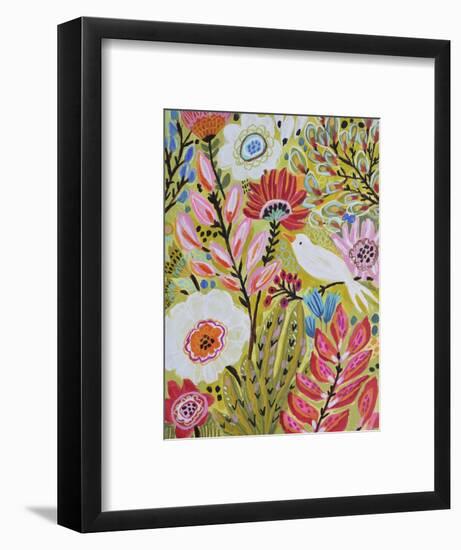 Garden Birds II-Karen Fields-Framed Art Print