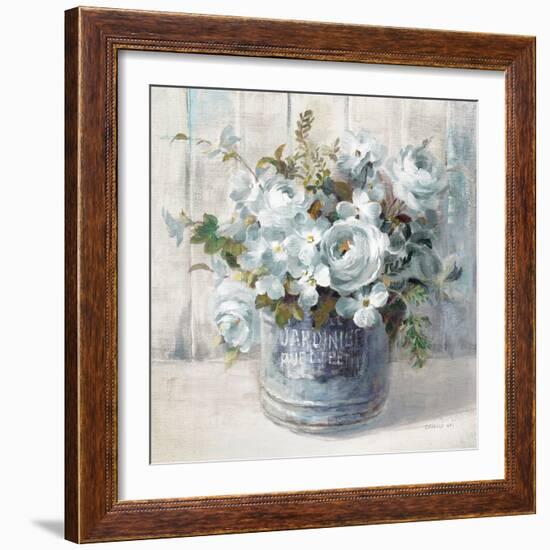 Garden Blooms I Blue Crop-Danhui Nai-Framed Art Print