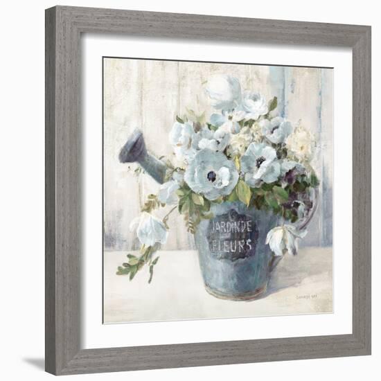 Garden Blooms II Blue Crop-Danhui Nai-Framed Art Print