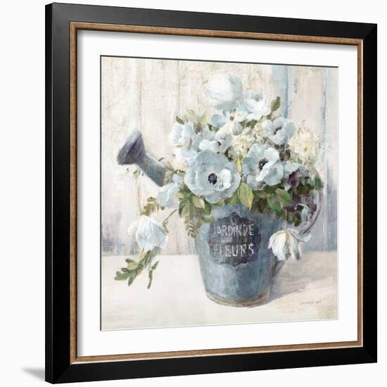 Garden Blooms II Blue Crop-Danhui Nai-Framed Art Print