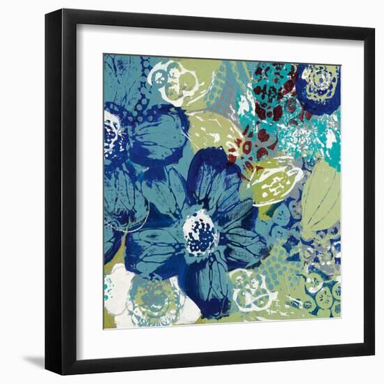 Garden Blues II-Leslie Bernsen-Framed Giclee Print