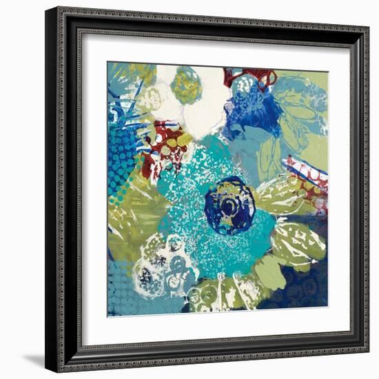 Garden Blues IV-Leslie Bernsen-Framed Giclee Print