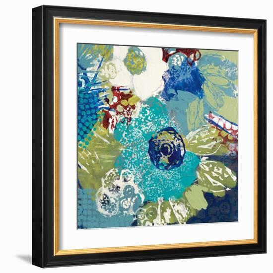 Garden Blues IV-Leslie Bernsen-Framed Giclee Print