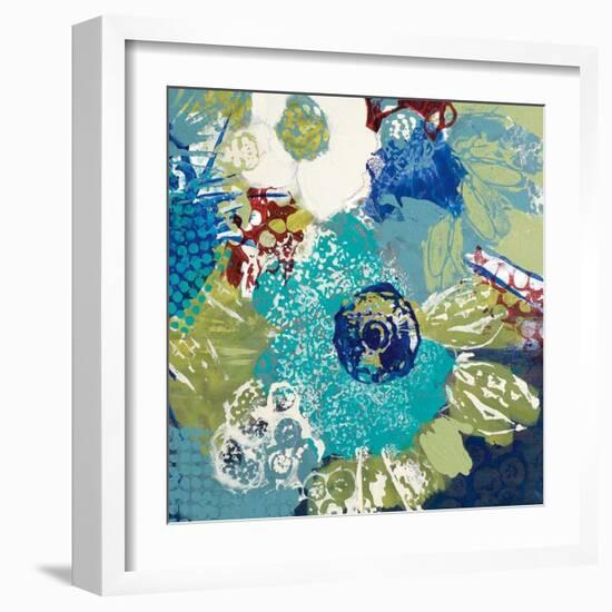 Garden Blues IV-Leslie Bernsen-Framed Giclee Print