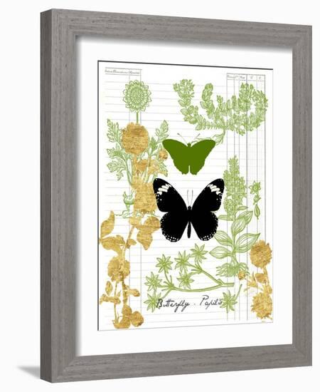 Garden Botanicals & Butterflies-Devon Ross-Framed Art Print