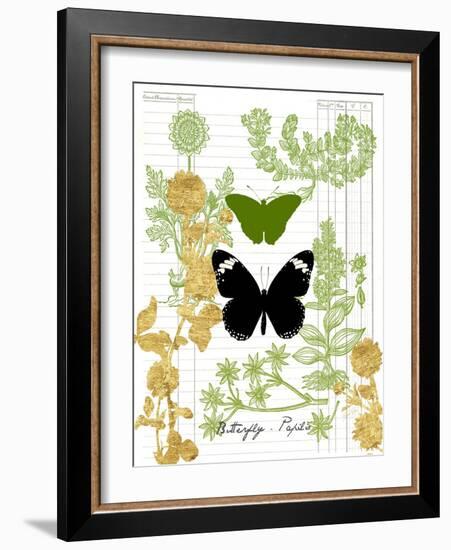 Garden Botanicals & Butterflies-Devon Ross-Framed Art Print