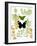 Garden Botanicals & Butterflies-Devon Ross-Framed Art Print