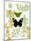 Garden Botanicals & Butterflies-Devon Ross-Mounted Art Print